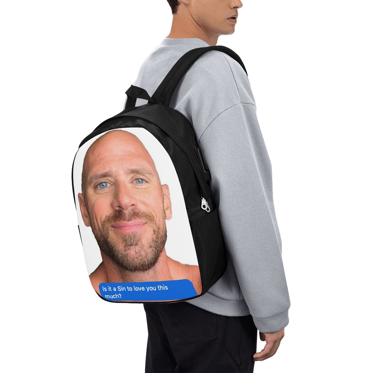 Laptop Bag - Mochila Johnny Sins Flirty Text Bubble,