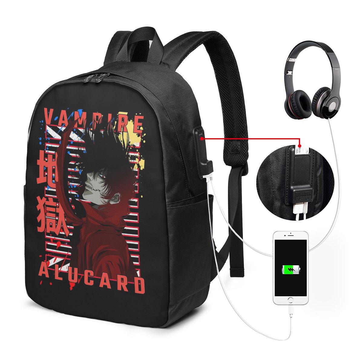 Laptop Bag - Mochila Alucard Hellsing Manga, bolsa de