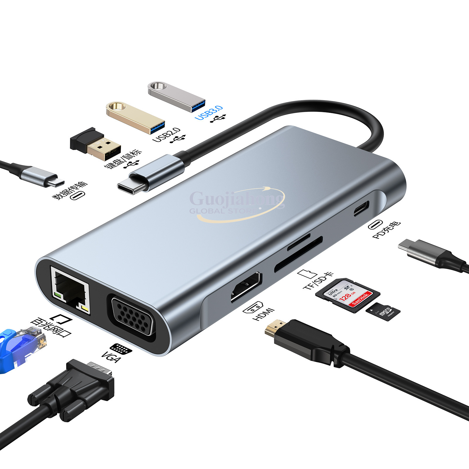 Tarjeta de interfaz de red USB - Usb C Hub reseña y precio