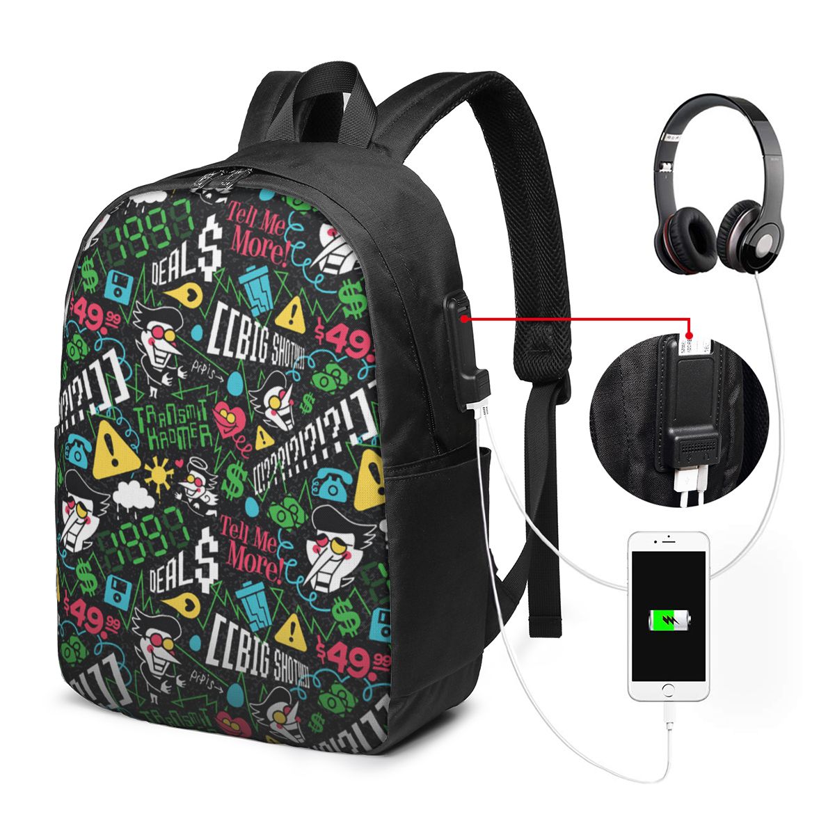 Deltarune SPAMTON G Mochila de - Laptop Bag reseña y precio