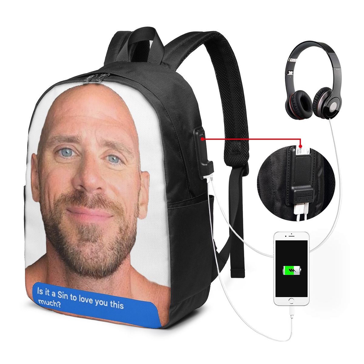 Mochila Johnny Sins Flirty Tex - Laptop Bag reseña y precio