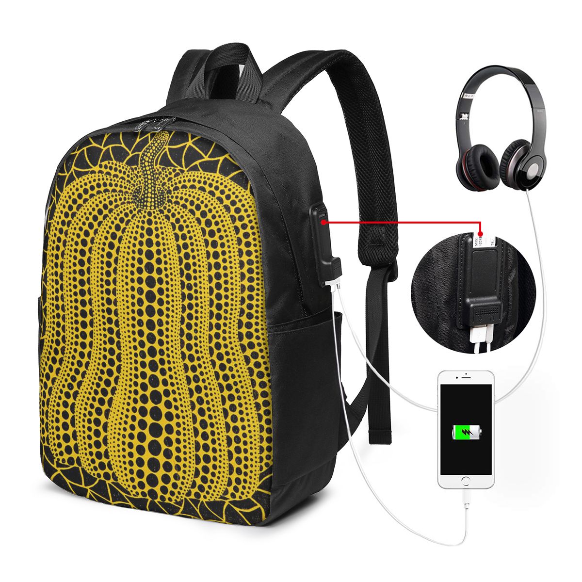 Mochila de arte abstracto con  - Laptop Bag reseña y precio